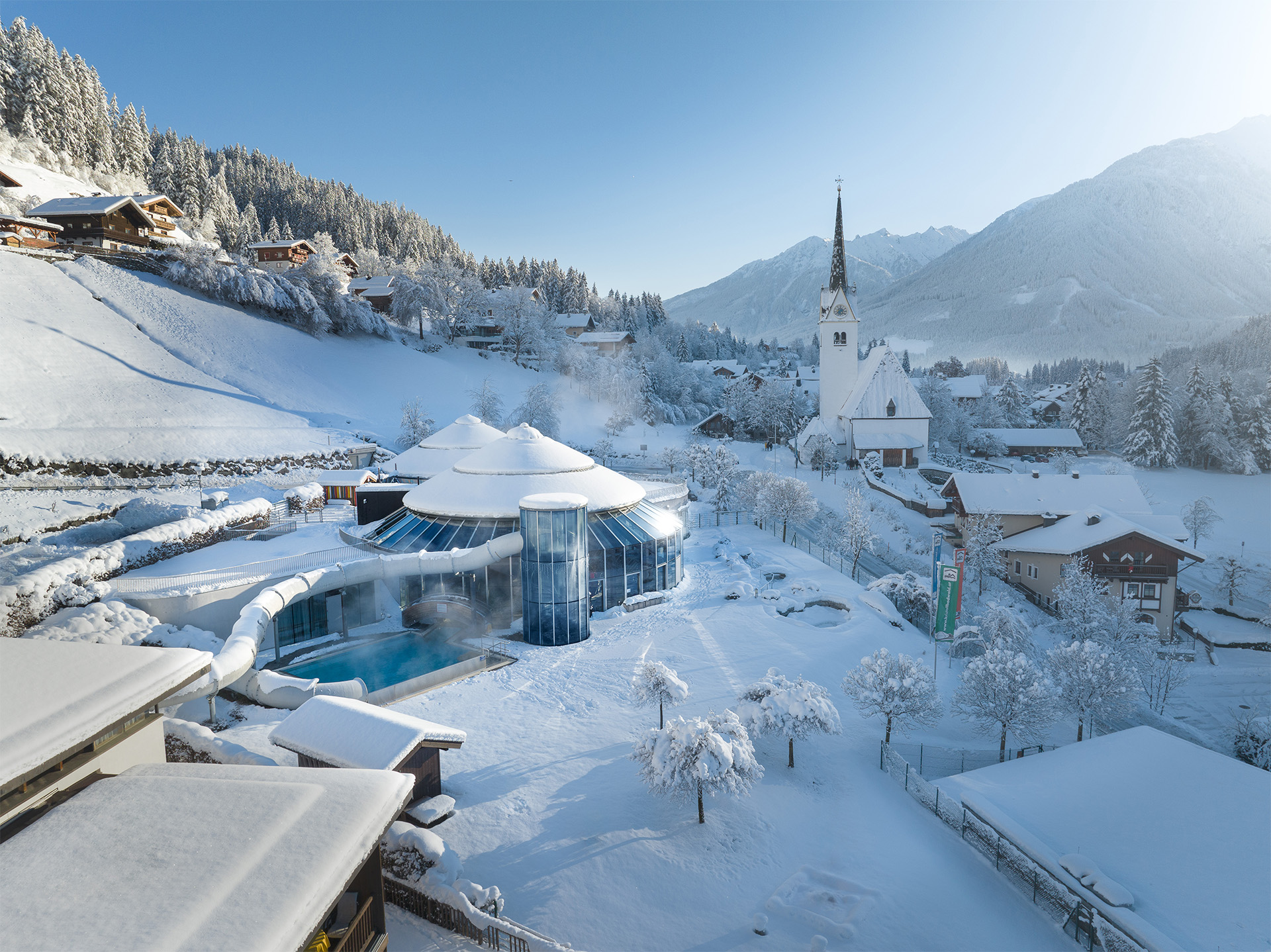 Kristallbad Wald Wellness Après-Ski Neukirchen